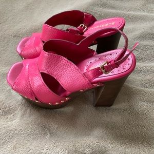 BCBGeneration heels. Hot pink with studs.